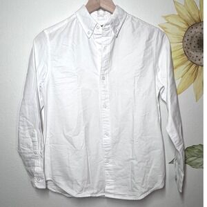 Crewcuts Kids White Cotton Long Sleeve Button Down Shirt Size‎ 12 NWT
